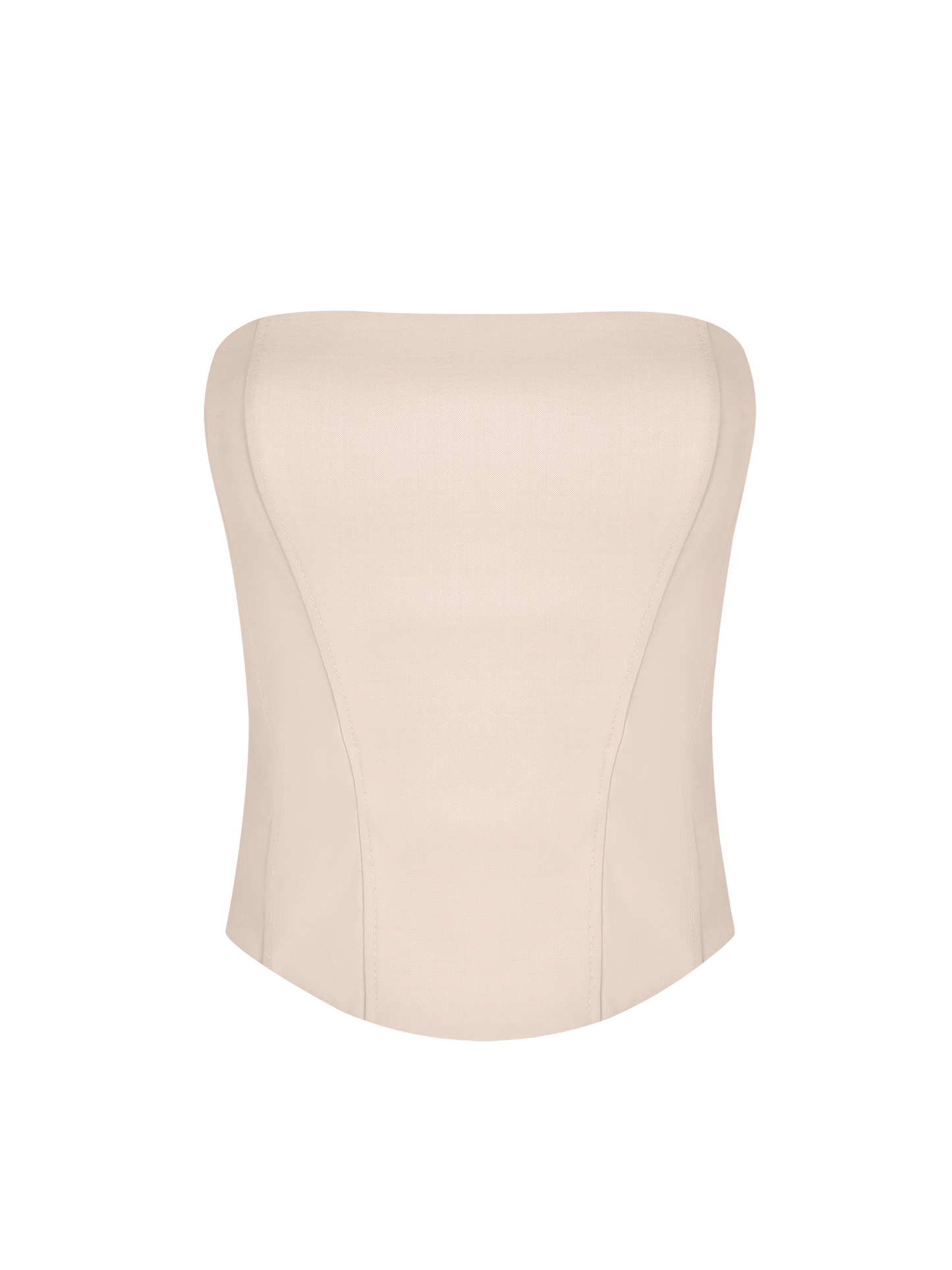 Wool Corset Top in Blush