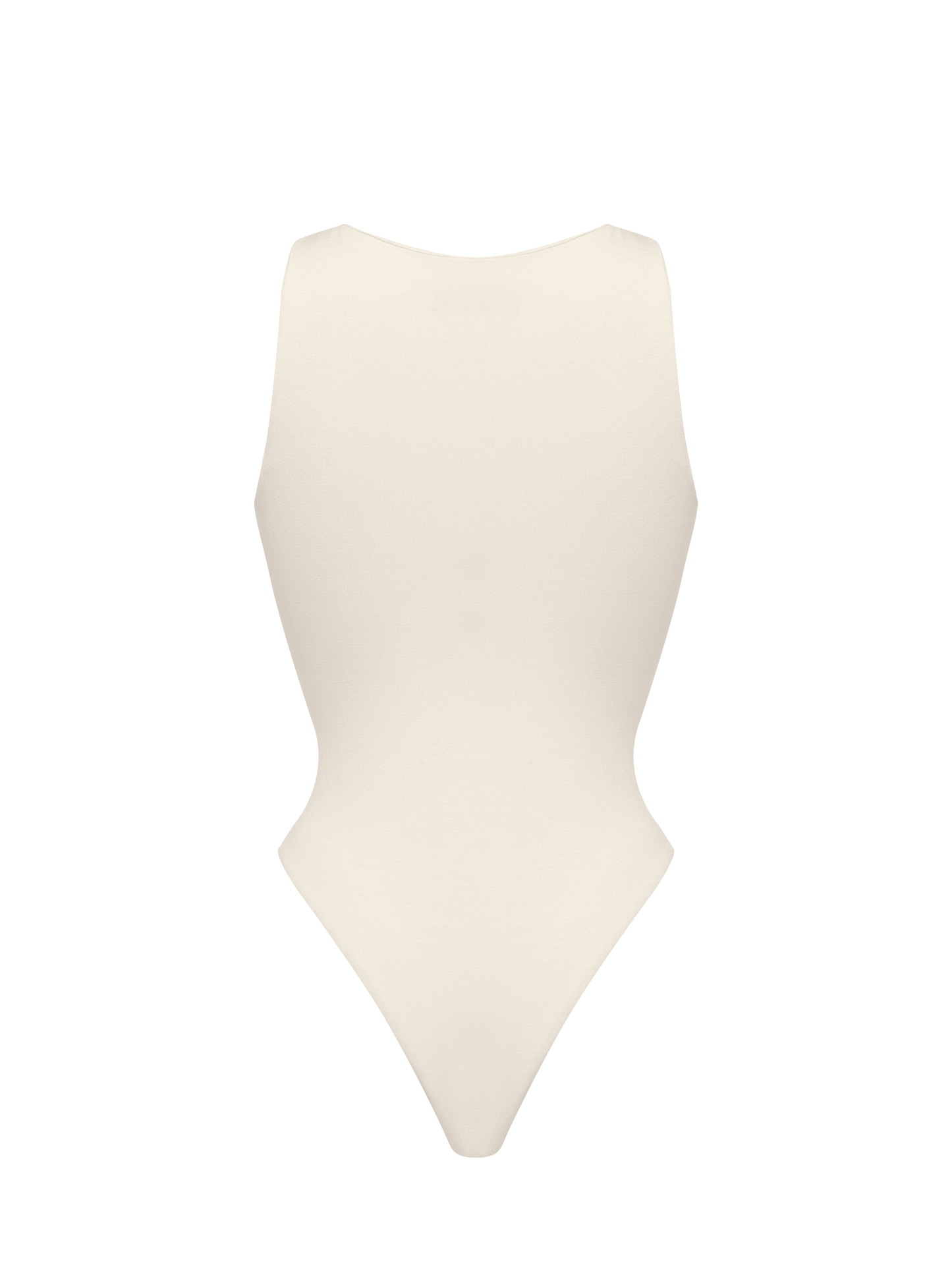 Knitted Silk Bodysuit in Cream